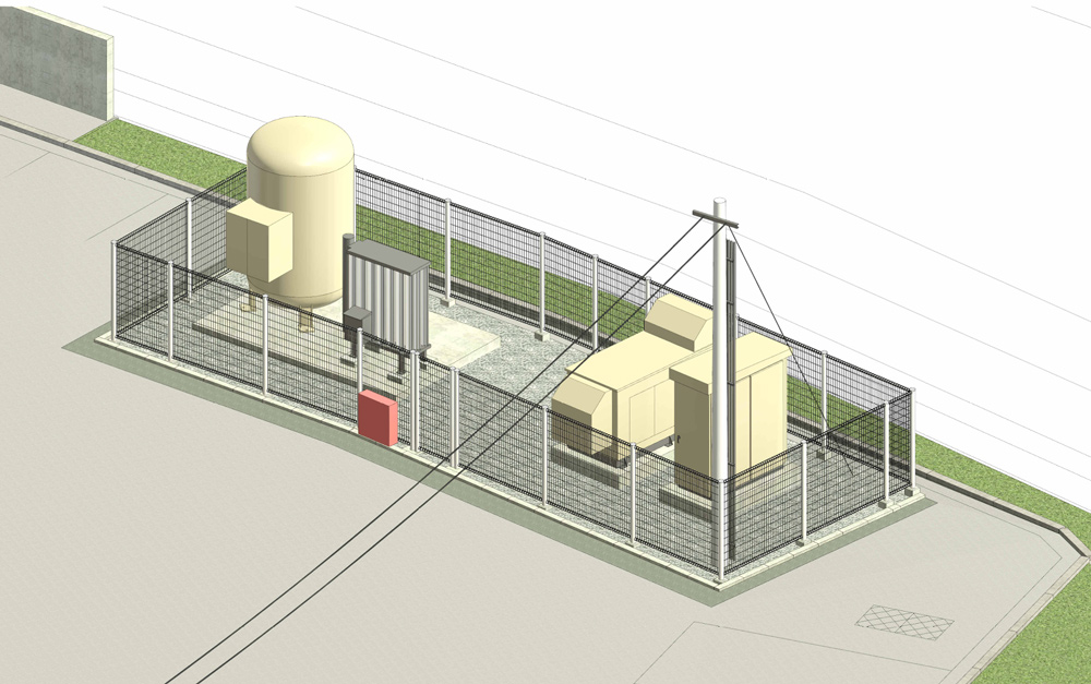 瀬戸谷総合管理センター　仮設計画イメージパース